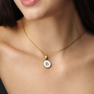 Gold Necklace for a Woman - Dreamy Initial Necklace - Woman Necklace - Letter Necklace - Silver Necklace Necklace Gold / A Brother & Sisters